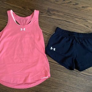 Under Armour Too and shorts YMD